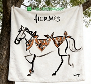 Hermes Throw Blankets